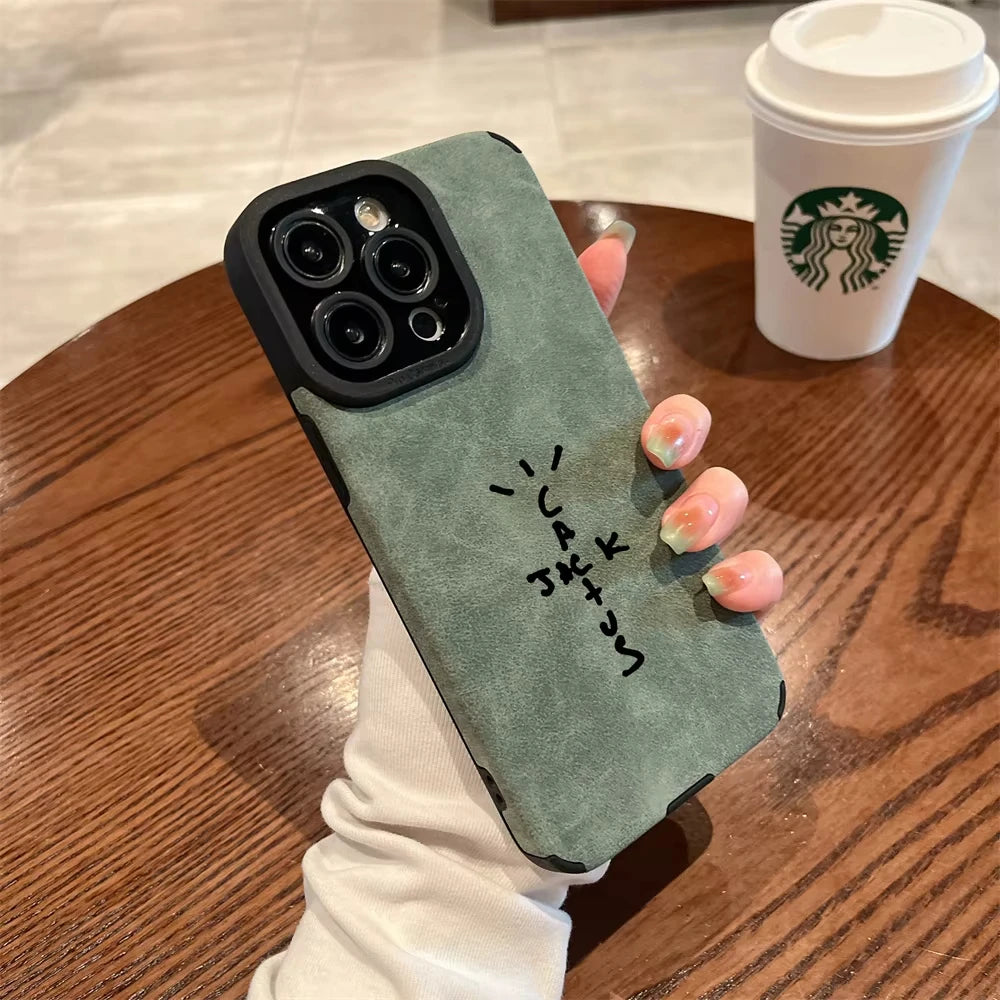 Travis Scott Flip Leather Case
