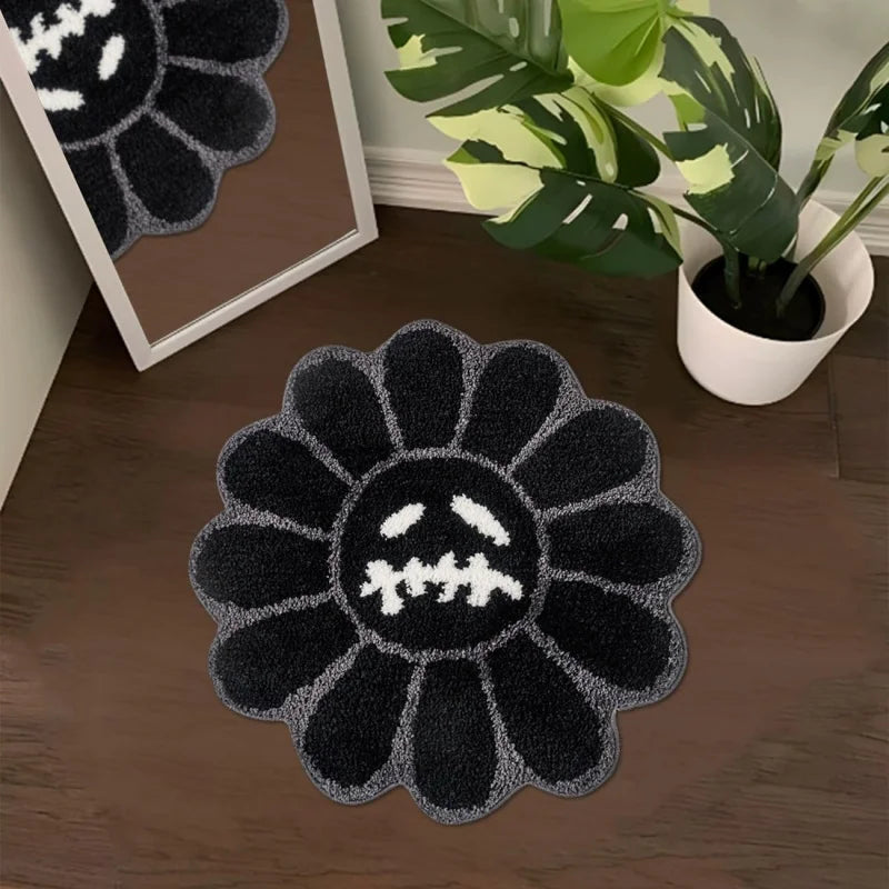 Travis Scott Sunflower Pattern Floor Rug