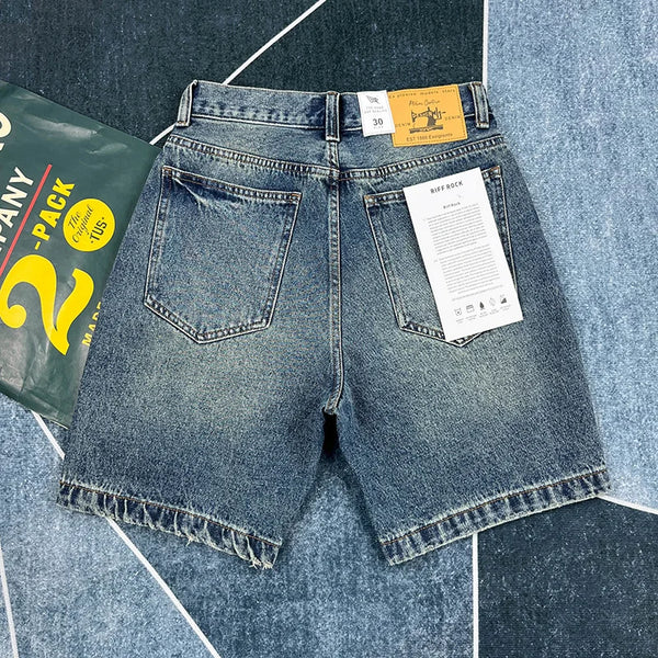 Classic Retro Americana Denim Shorts