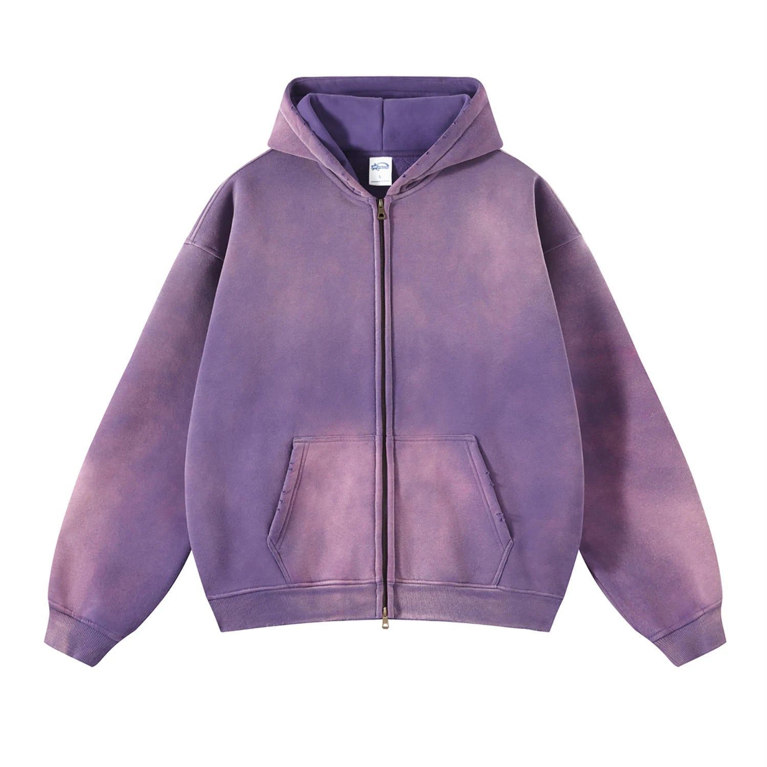 Cozy Tie-Dye Zip Hoodie