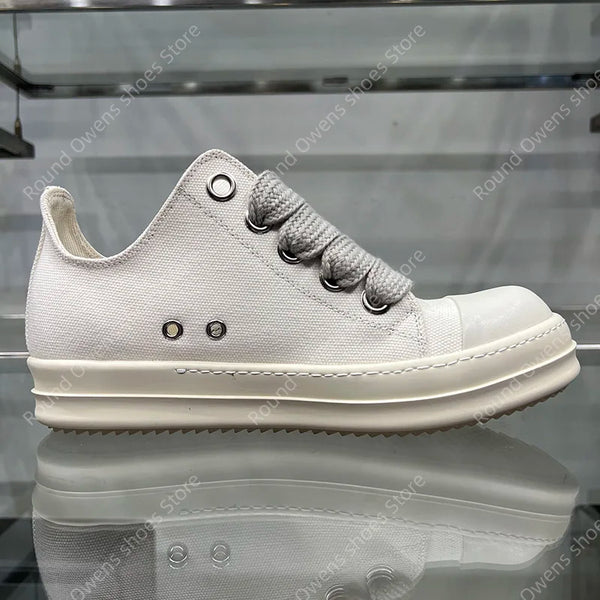 Rick Owen Low Leather Sneakers