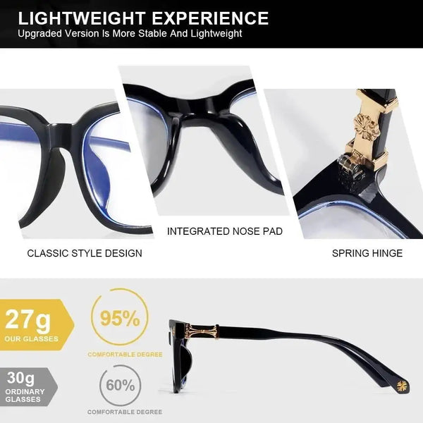High Quality Chrome Heart Glasses