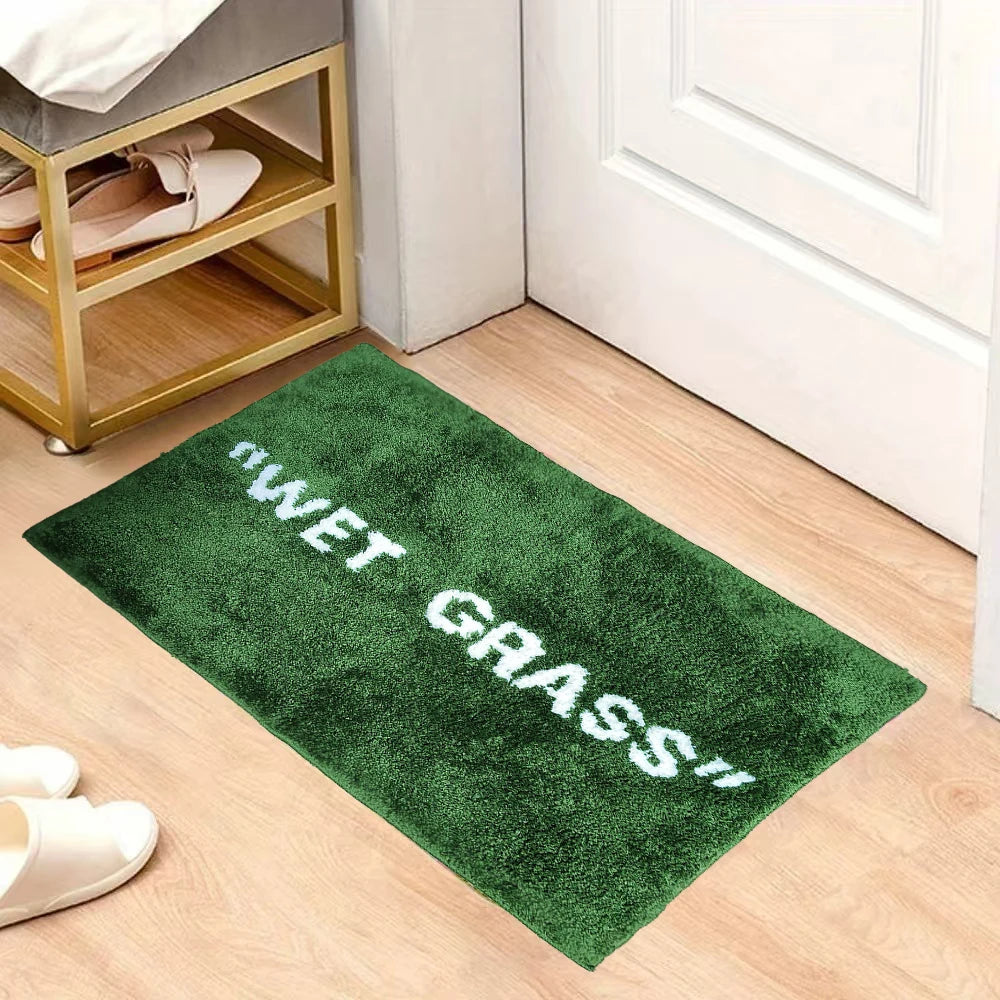 "Wet Grass" Off-white Rug