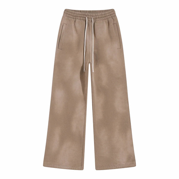 Plush Ink-Splash Wide Joggers