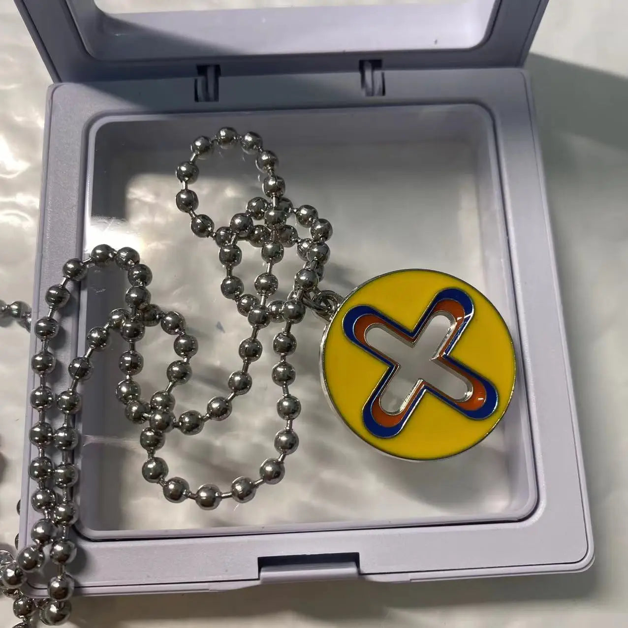 Fourcorner Ball Statement Pendant Necklace