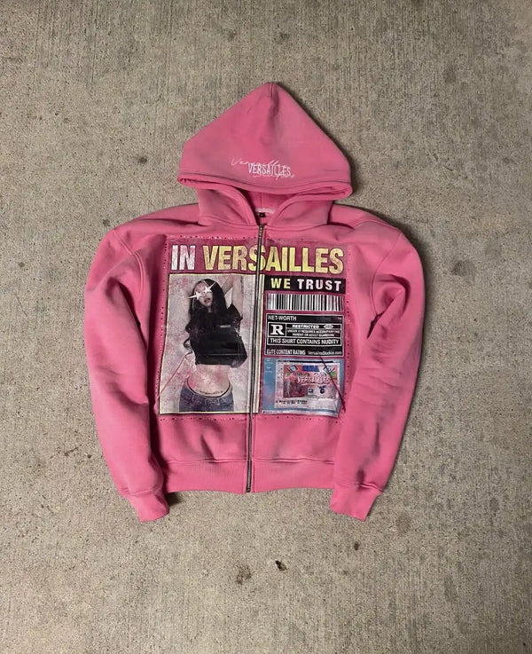 Retro Graphic Street Hoodie
