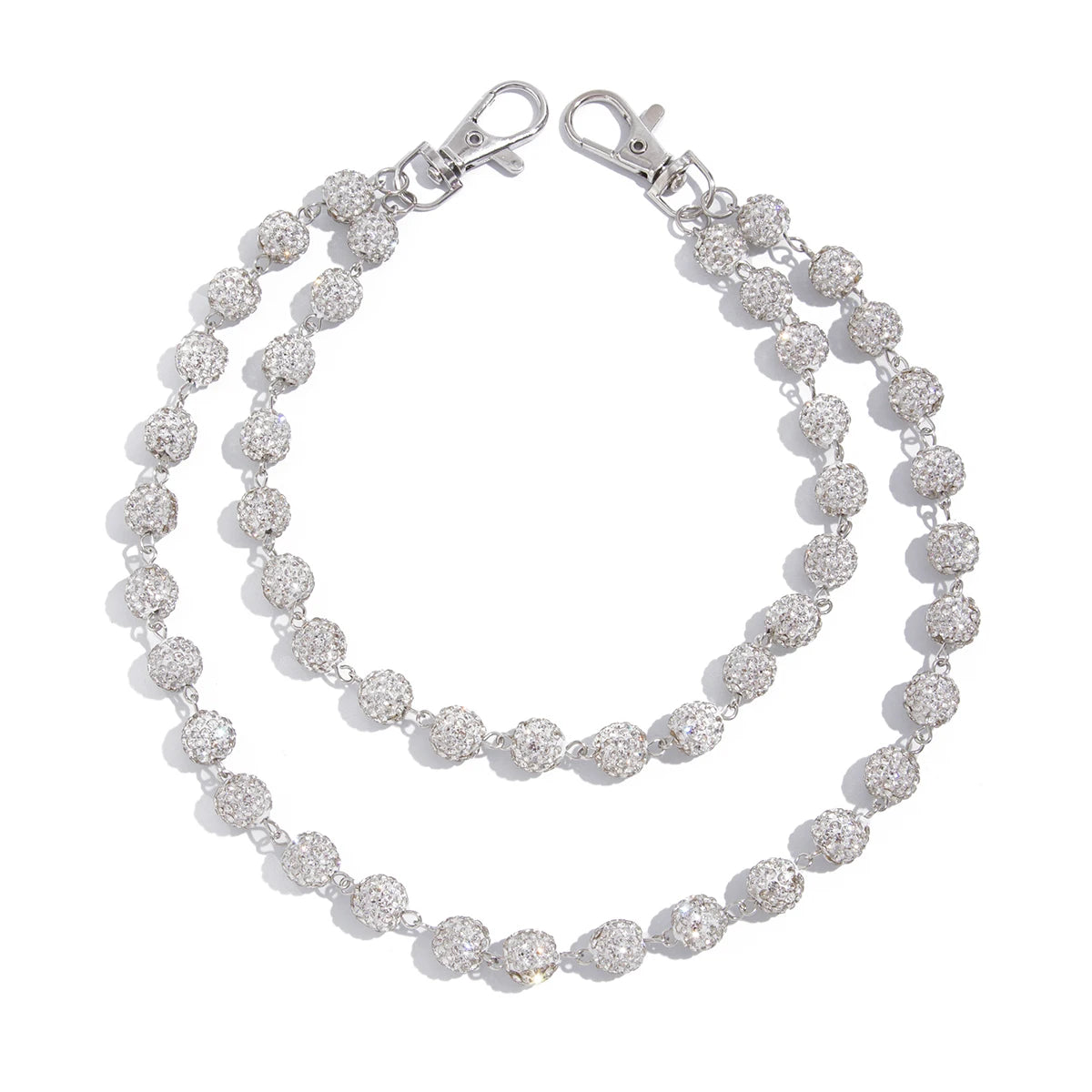 Rhinestone Jeans Chain Charm Accessory